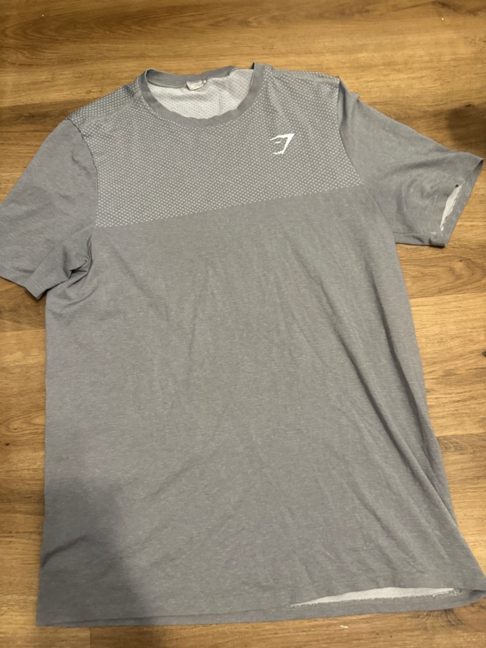 Gymshark Grey Crew Neck Short Sleeve Tee with Contrast Yoke